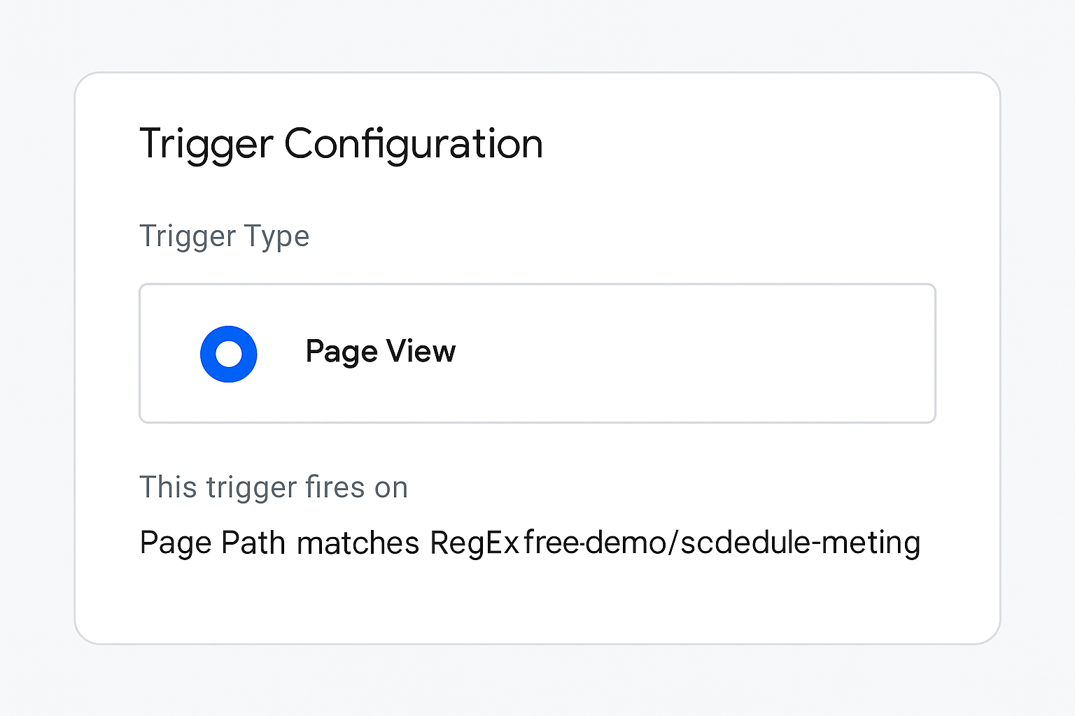 Trigger Configuration