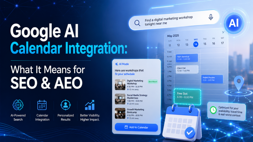 Google AI Mode Connects to Calendar: How Hyper-Personalization Is Redefining Digital Marketing