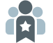 Icon depicting a dedicated team