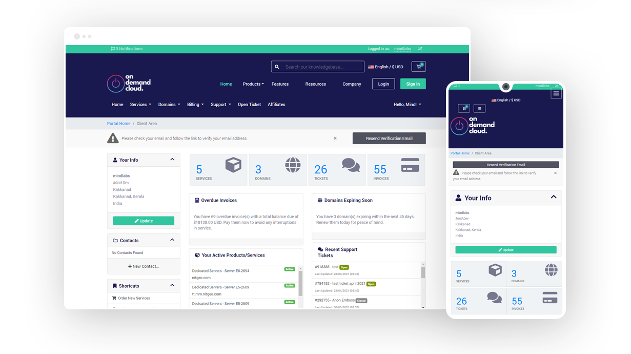 On Demand Cloud Portfolio - MindBees